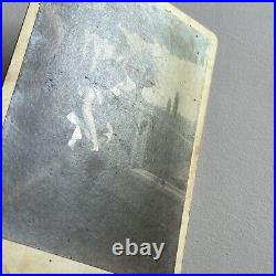 Antique Cabinet Card Photograph Girl Boy Circus Tight Rope Walker Fort Worth TX