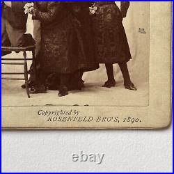 Antique Cabinet Card The Lilliputians Little People Magic Show Circus Performers