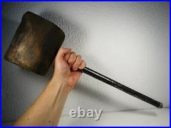 Antique Carnival Heavy Wooden Mallet Circus Strong Man Hammer Games