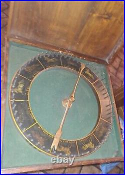 Antique Carnival Horse Racing Roulette Gaming Wheel c. 1900 Oak Wood Case 19