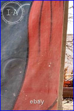 Antique Carnival Sideshow Cloth Banner