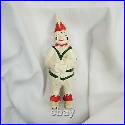 Antique Cast Iron Circus Clown Bank Painted Collectible