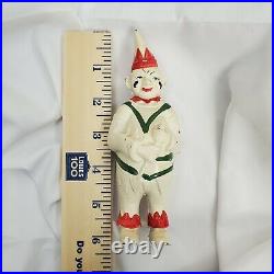 Antique Cast Iron Circus Clown Bank Painted Collectible
