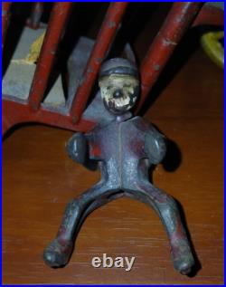 Antique Cast Iron Hubley Overland Circus Horse Drawn Wagon Cage ca. 1900-1910 Antique Cast Iron Hubley Overland Circus Horse Drawn Wagon Cage ca. 1900-1910