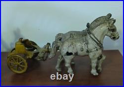 Antique Cast Iron Hubley Overland Circus Horse Drawn Wagon Cage ca. 1900-1910 Antique Cast Iron Hubley Overland Circus Horse Drawn Wagon Cage ca. 1900-1910