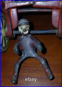 Antique Cast Iron Hubley Overland Circus Horse Drawn Wagon Cage ca. 1900-1910 Antique Cast Iron Hubley Overland Circus Horse Drawn Wagon Cage ca. 1900-1910