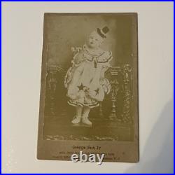 Antique Child Circus Clown George Sun Jr Photo Portrait Sun Bros Shows 1905