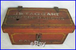 Antique Circus Calliope Tool Box J. W. Taggart Combined Shows