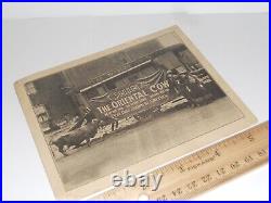 Antique Circus Carnival Souvenir Photo Card Texas Wonder Show China Oriental Cow