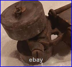 Antique Circus Clown Stilt Roller Skates Steel & Wood 19 Lift