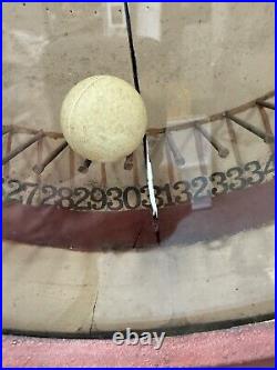 Antique Circus Game Roulette 6 feet 25 diameter spins great! Spinning Wheel