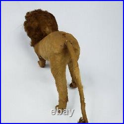 Antique Circus Lion Taxidermy toy REAL FUR