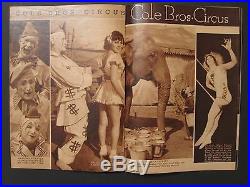 Antique Circus Program Cole Bros Beatty Girls Lion Elephant Trapeze 1936/37 Roar