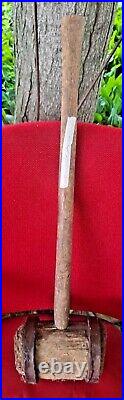 Antique Circus Strong Man Wooden Mallet Hammer High Striker Tent Stake Carnival