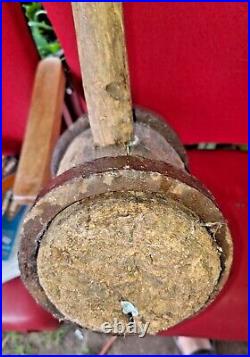 Antique Circus Strong Man Wooden Mallet Hammer High Striker Tent Stake Carnival