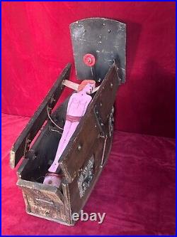 Antique Coffin Themed Fairground Shooting Game Target C. 1930