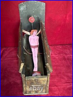 Antique Coffin Themed Fairground Shooting Game Target C. 1930