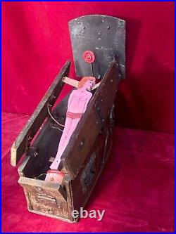 Antique Coffin Themed Fairground Shooting Game Target C. 1930