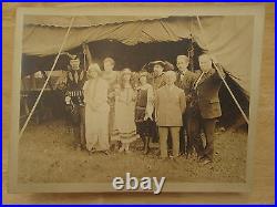 Antique Depression Era New York Ny Evening Post Circus Actors Rare Stamped Photo