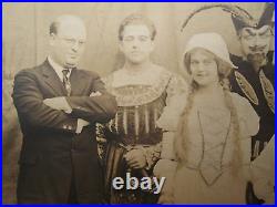 Antique Depression Era New York Ny Evening Post Circus Actors Rare Stamped Photo