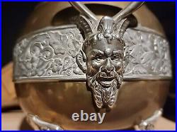 Antique Devil faun Satyr The Rochester Lamp Decor Occult Gothic Mythology Oddity