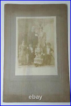 Antique Dwarfs Cabinet Photo Card Famous Little People Circus Men Women Midgets