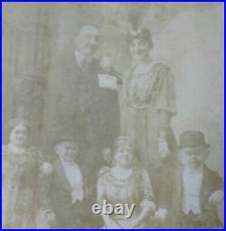 Antique Dwarfs Cabinet Photo Card Famous Little People Circus Men Women Midgets