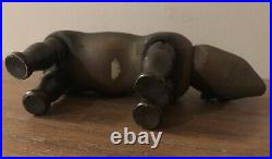 Antique Early 1900s Schoenhut Wood Carved Wooden Humpy Dumpty Circus Bear Toy