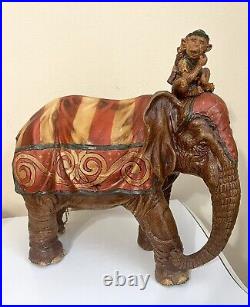 Antique Elephant Monkey Barnum & Bailey Circus ONLY for Wagon READ DESCRIPTION