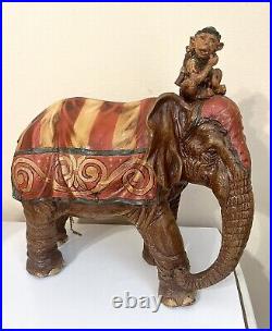 Antique Elephant Monkey Barnum & Bailey Circus ONLY for Wagon READ DESCRIPTION