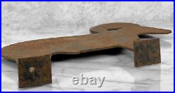 Antique Folk Art Cast Iron FIgural Ram Carnival Shooting Range Game Target