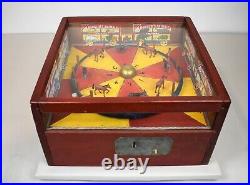 Antique Folk Art Handmade Circus Racing / Gambling Game Circa 1930's with Prov