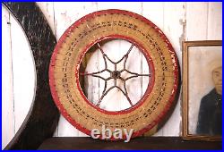 Antique Gambling Wheel vintage carnival game board casino roulette circus 1930s