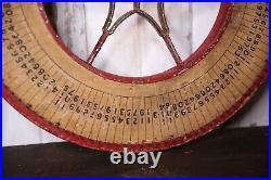 Antique Gambling Wheel vintage carnival game board casino roulette circus 1930s