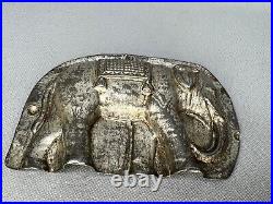 Antique German Anton Reiche Dresden Circus Elephant Chocolate Tin Mold Half