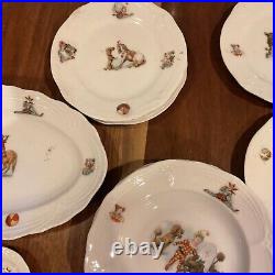 Antique German CHILDRENS DISHES CIRCUS THEMED RARE 30 items