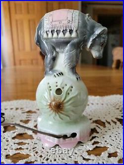 Antique German Circus Bear On Ball Porcelain Fragrance Perfume Night Light Lamp