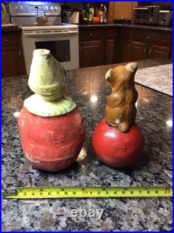 Antique German TOYS Paper Mache TOY Circus Clown Bear Roly Poly GERMANY RARE LOT Antique German TOYS Paper Mache TOY Circus Clown Bear Roly Poly GERMANY RARE LOT