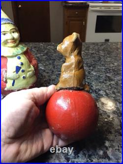 Antique German TOYS Paper Mache TOY Circus Clown Bear Roly Poly GERMANY RARE LOT Antique German TOYS Paper Mache TOY Circus Clown Bear Roly Poly GERMANY RARE LOT
