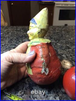 Antique German TOYS Paper Mache TOY Circus Clown Bear Roly Poly GERMANY RARE LOT Antique German TOYS Paper Mache TOY Circus Clown Bear Roly Poly GERMANY RARE LOT
