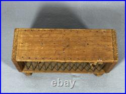 Antique German Zoo Circus Celluloid Animals Wood & Wire Cage Lion Antelope