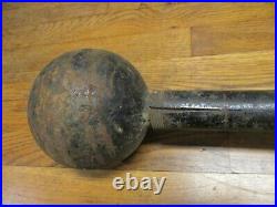 Antique Globe Barbell 50 lbs Strongman Circus Carnival Gym Bodybuilding weight