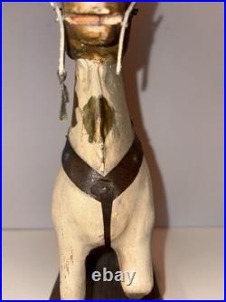 Antique Hand Painted & Carved Wood Folk Art Horse Figure Circus Carousel 11 1/2 Antique Hand Painted & Carved Wood Folk Art Horse Figure Circus Carousel 11 1/2