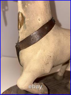 Antique Hand Painted & Carved Wood Folk Art Horse Figure Circus Carousel 11 1/2 Antique Hand Painted & Carved Wood Folk Art Horse Figure Circus Carousel 11 1/2