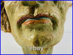 Antique Head of John the Baptist Sideshow Circus Carnival Gaff with Box folk art