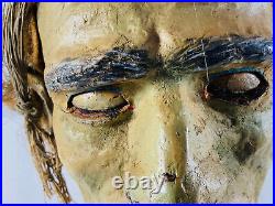 Antique Head of John the Baptist Sideshow Circus Carnival Gaff with Box folk art