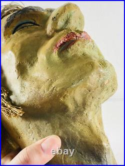 Antique Head of John the Baptist Sideshow Circus Carnival Gaff with Box folk art