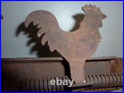 Antique Hoffmann Cast Iron Carnival Shooting Gallery ROOSTER Target
