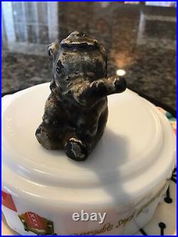 Antique Hubley Toy Co USA Cast Iron Circus Elephant Paperweight Mini Sculpture