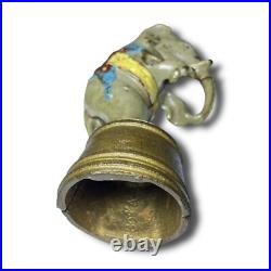 Antique Iron Piggy Bank Circus Elephant Figure